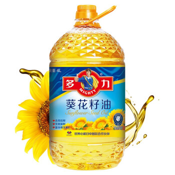 多力葵花籽油4L 食用油  含维生素e