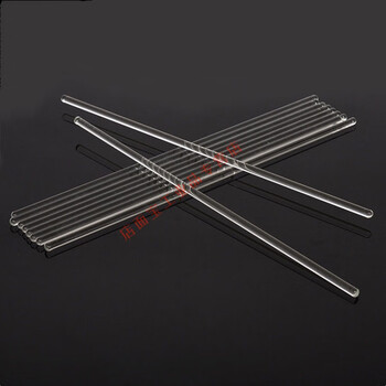 玻璃棒玻璃搅拌棒高硼硅耐高温两头烘圆调药棒实验室液体透明引流