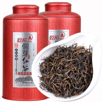 屹宏（yihong）送礼侗芽红茶250g罐装 高端金骏眉 荒野广西柳州三江红茶兰花香型 250g