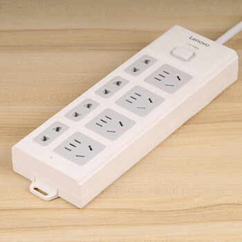 联想(lenovo)插座插排插线板插座转换器 总控开关1.8米lx-h584