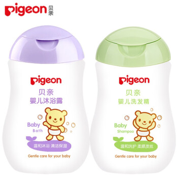 贝亲（Pigeon）贝亲洗护套装宝宝婴儿新生儿洗发水沐浴露洗浴用品100ml