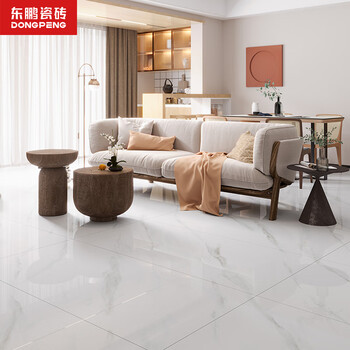 东鹏瓷砖白色暴款750x1500客厅大板磁砖岩板地板砖现代简约电视背景墙