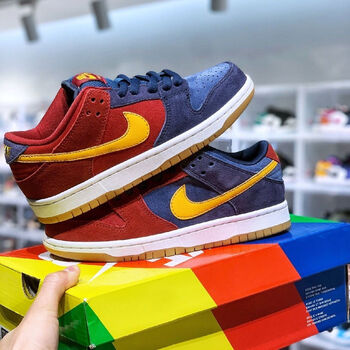 耐克(nike) sb dunk low 麂皮鸳鸯红蓝 低帮休闲运动板鞋dj0606-400