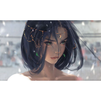 鬼刀海报动漫二次元墙贴卧室学生宿舍超大wlop墙纸冰雪公 鬼刀015