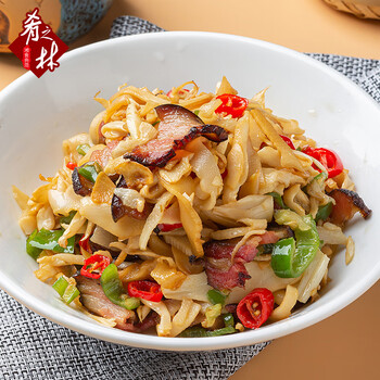 肴之林鸡汁脆笋300g湖南油焖烟笋嫩笋尖笋丝笋干酒店餐饮商用食材烟