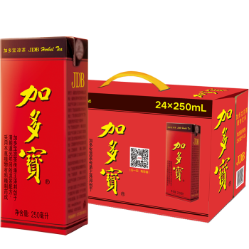 加多宝 凉茶植物饮料 茶饮料 250ml*24盒 整箱装