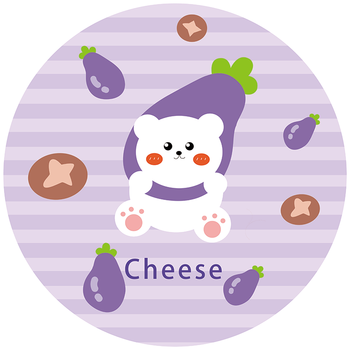 小孩防摔床边垫卡通圆形可爱卧室床边加厚防摔地垫儿童房家用帐篷垫