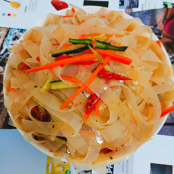 凉拌菜干货大全熟食店卤菜水晶凉皮凉菜粉条宽粉皮商用食材1500g