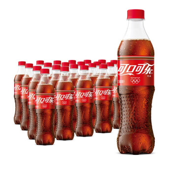 可口可乐 Coca-Cola 汽水 碳酸饮料 500/600ml*24瓶 整箱装 可口可乐公司出品 新老包装随机发货