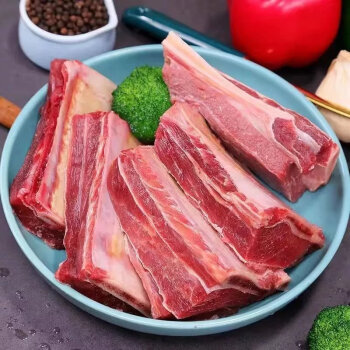 草原黄膘四肋牛排内蒙古整切牛排骨肋排黄牛肉新鲜现杀牛精排5斤昌隆