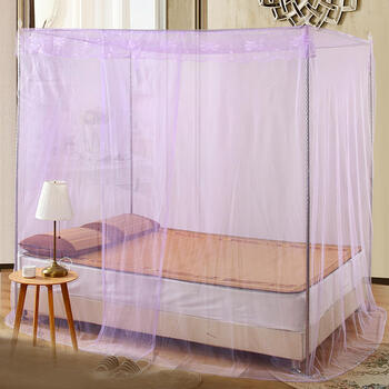 老式蚊帐罩子床蚊帐床家用帐篷式创意罩子成人12米蚊帐带支架单人床