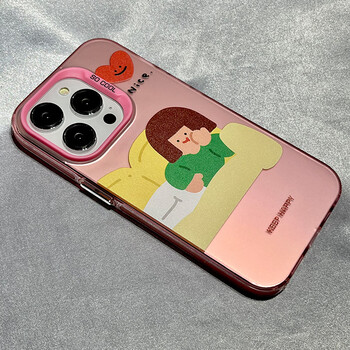 朋西洛韩风可爱卡通情侣适用苹果13手机壳iphone14promax防摔14pro