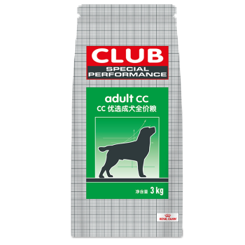 ROYAL CANIN 皇家狗粮 CC优选成犬狗粮 全价粮 3kg 全犬种通用成犬粮 均衡营养助力健康成长每一步