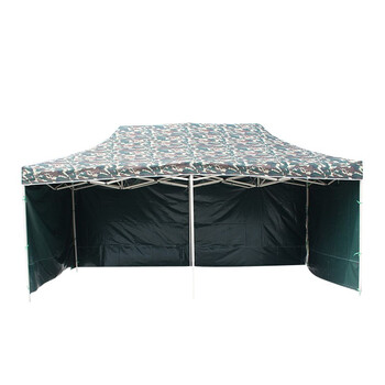 予界 迷彩遮阳棚户外救援救灾四角四脚折叠迷彩停车棚伸缩太阳伞帐篷