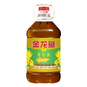 金龙鱼 食用油醇香（纯香）菜籽油5L  