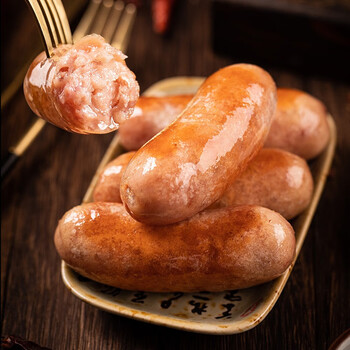 闽臻御味香火山石烤肠10根台湾风味地道肠烧烤肉肠商用台式纯肉热狗黑