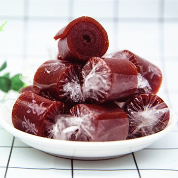 京卷山楂卷果丹皮铁山楂混独立包装零食山楂片散装山楂条草莓蜜饯