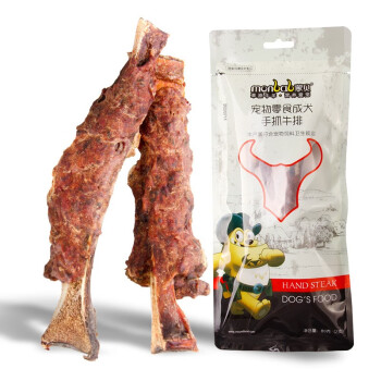 蒙贝（monbab）狗零食手抓牛排狗狗磨牙棒宠物零食磨牙洁齿幼犬泰迪金毛训犬80g