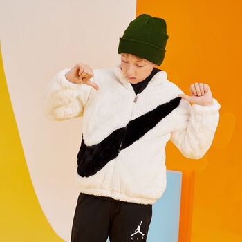 耐克nike童装男女童冬季舒适保暖棉服nknmwj419棉花糖160加宽