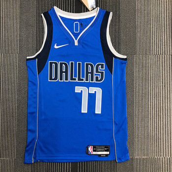幻源騰讯体育nba旂舰同款75周年独行侠队东契奇球衣77号城市版诺维茨