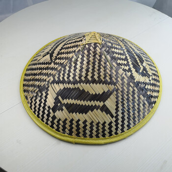 朵胤男士斗笠手工竹编三条鱼斗笠帽子女大沿草帽田园出游遮阳防嗮帽子