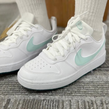 nike月子鞋nike官方品牌courtborough女子白粉櫻花粉低幫休閒板鞋dv