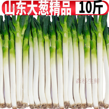 60山东大葱新鲜10斤章丘大葱铁杆长葱特级5大白葱食品定制礼包1500g