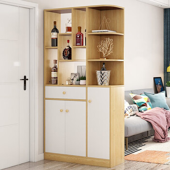 简性玄关柜鞋柜一体简约现代屏风柜门厅挂衣架客厅隔断柜进门玄关酒柜