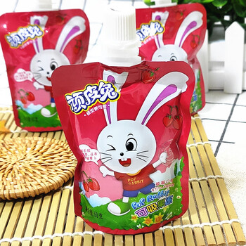 食芳溢顽皮兔吸吸冻布丁系列 冰淇淋口味可吸果冻60克x8包 多味可选