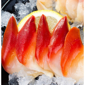 北极贝刺身鲜活北极贝切片去内脏新鲜即食ss超大鲜贝北极贝 100g sss