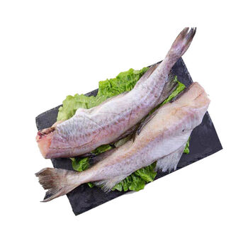 新鲜去头鳕鱼冷冻明太鱼无头鳕鱼鱼块鲜活海鲜无头鱼批发宝宝辅食 1斤