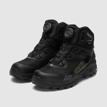 探路者gore-tex登山鞋子防水徒步鞋秋冬男式防滑tfaaak91988 黑色云杉