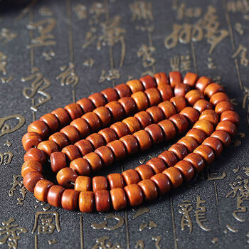 朗雯西藏牦牛骨手串保真天然108颗灵骨男女藏式佛珠手链项链文玩精品