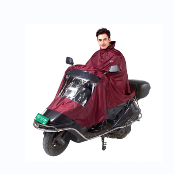 亿美一来雨衣y050单人摩托车电动车雨衣透灯雨衣加厚加宽一体式雨披