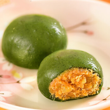 乔家栅青团即食新鲜手工咸蛋黄肉松青团豆沙芒果上海艾草糯米团榴莲