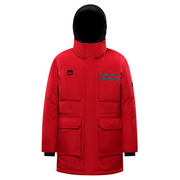 服>361aj冬季新款拆哦可脱卸连帽外套男女情侣装中长款羽绒空军一号