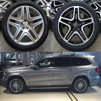 适用 奔驰gls450轮毂21寸gle400gl350ml450gls500 550 63钢圈原厂