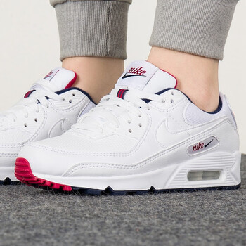 airmax90ltr气垫缓震女鞋运动休闲跑步鞋cd6864002dj5414100白蓝红385