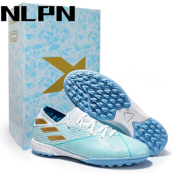 nlpn猎鹰20足球鞋男长钉fg天然草梅西x系列成人无鞋带短钉比赛tf碎钉