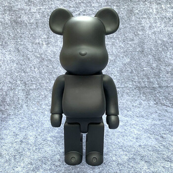 礼莎暴力熊积木熊积木黑白耐克潮流桌面摆件公仔手办盲盒积木黑