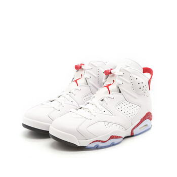 nike 耐克nike 耐克air jordan 6 retro 乔6 白红 男子复古运动篮球鞋