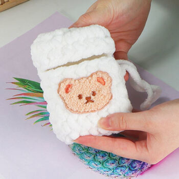 自制针织烟盒套材料包创意小礼物送男朋友纯白色非成品送工具教程内盒