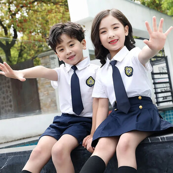 迪士尼disney幼儿园毕业照服装英伦学院风夏季园服儿童班服小学生校服