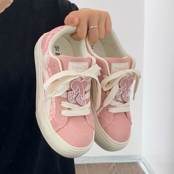 鮀品【情人节限定】情侣鞋子小众原创板鞋平底休闲男女鞋百搭帆布鞋