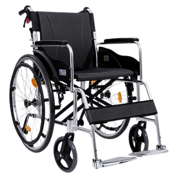 凤凰轮椅折叠老人轻便免充气超轻轮椅车残疾人手动轮椅新款24寸加大款