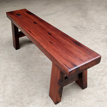 若昼 	长凳实木老船木原木新中式换鞋凳家用门口长条凳床边板凳卧 长