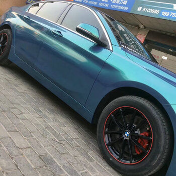 3m汽车车身改色膜超亮金属幻彩珊瑚孔雀绿全车膜改装贴纸整车贴膜珊瑚