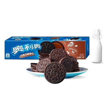 奥利奥（Oreo）巧克力味夹心饼干 早餐休闲零食蛋糕糕点 办公室下午茶116g（新老包装随机发货）