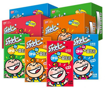 塘乐比牛奶 120ml*16盒 儿童成长牛奶乳酸菌原味甜味果味甜橙味益生元