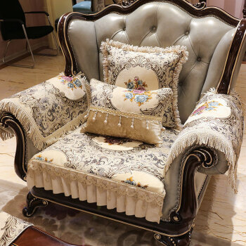 沙发垫欧式奢华欧式沙发防滑皮沙发坐套罩四季通用布艺贵妃套定做雅典